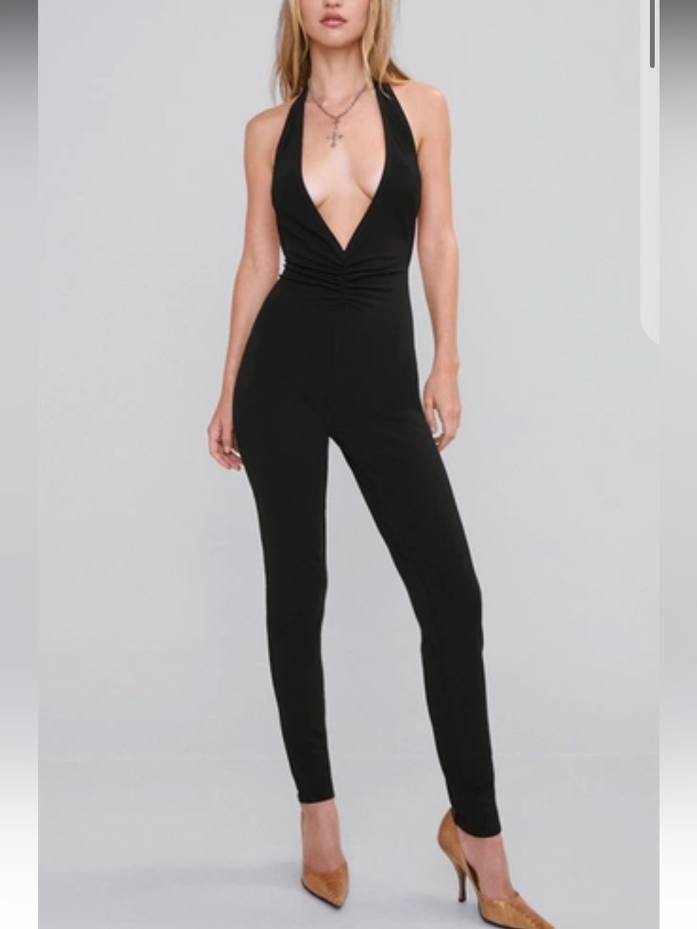 Miaou Gabrielle Jumpsuit In Black XXS